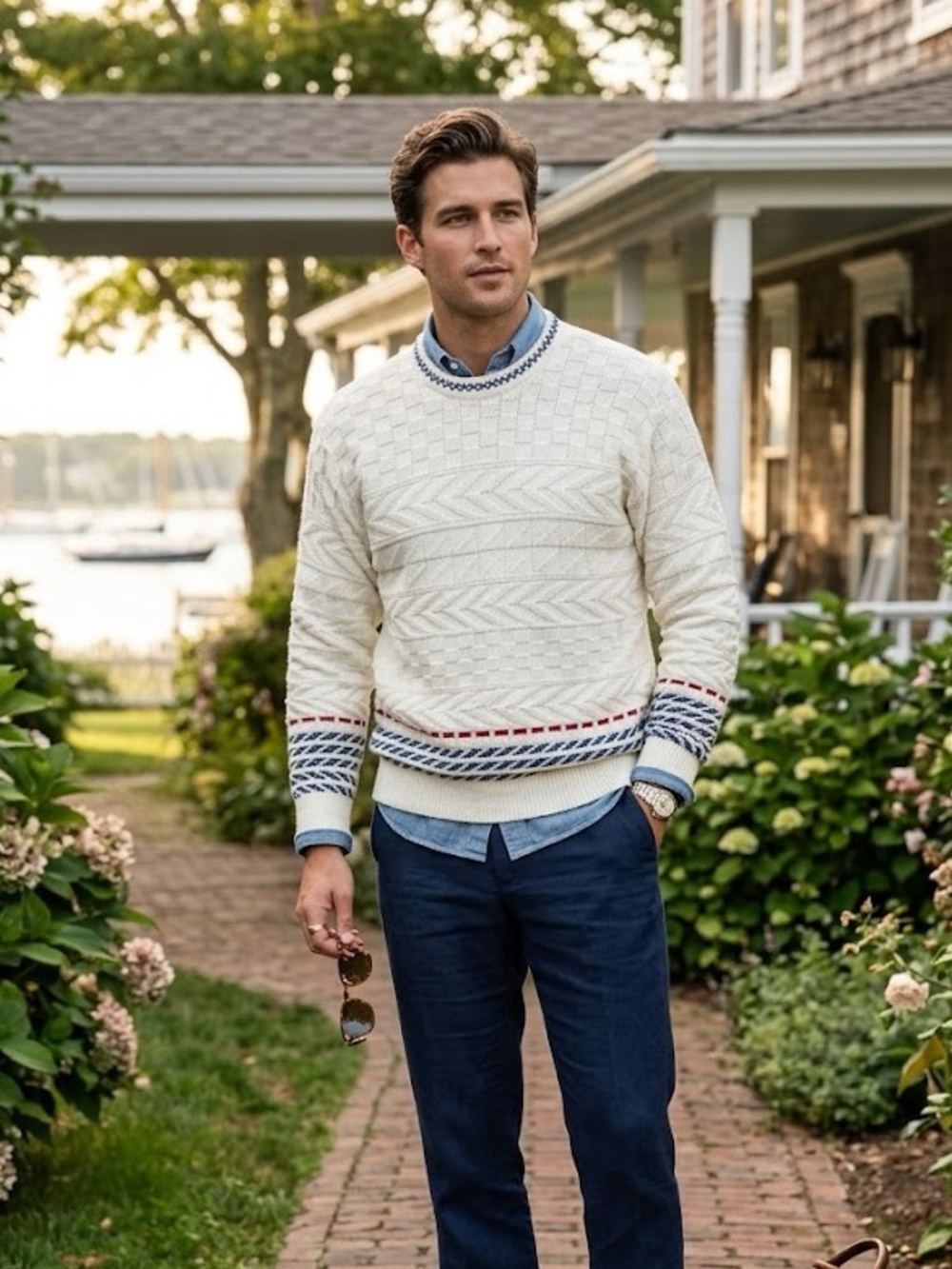 Titleist Vintage Crewneck 100% cotton Americana sweater Size L